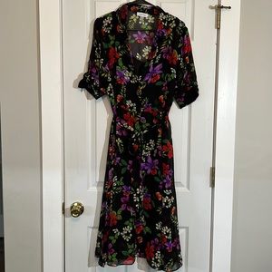 Beautiful black flower dress